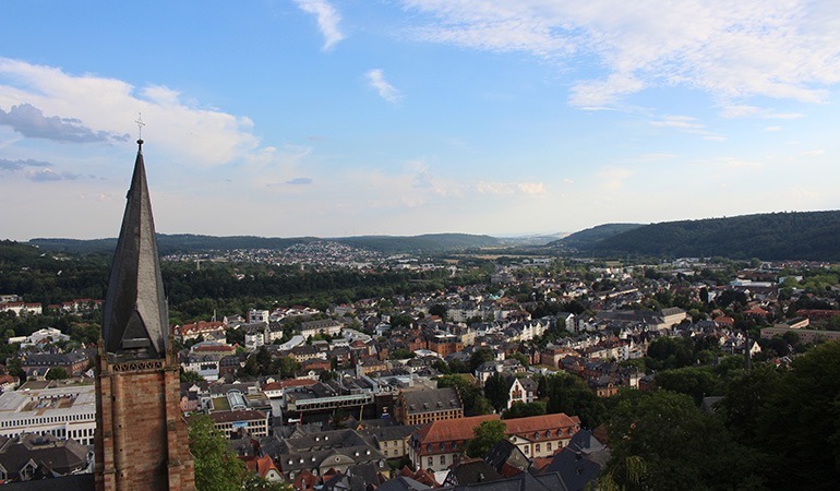 Blick über Marburg